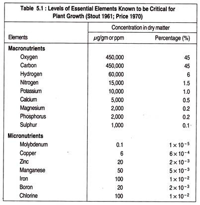 Table: Plant Growth