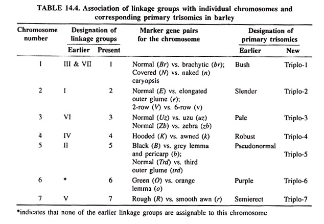 Association of Linkage Groups with Individual Chromosomes