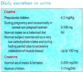 Daily Excretion in Urine