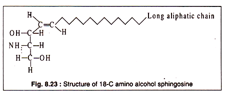 Structure of 18-C amino alcohol sphingosine