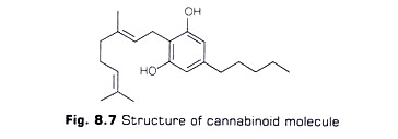 Structure of Cannabinoid Molecule